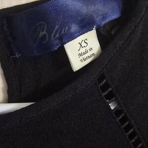 Blue Rain Label Elegant Black Mini Dress